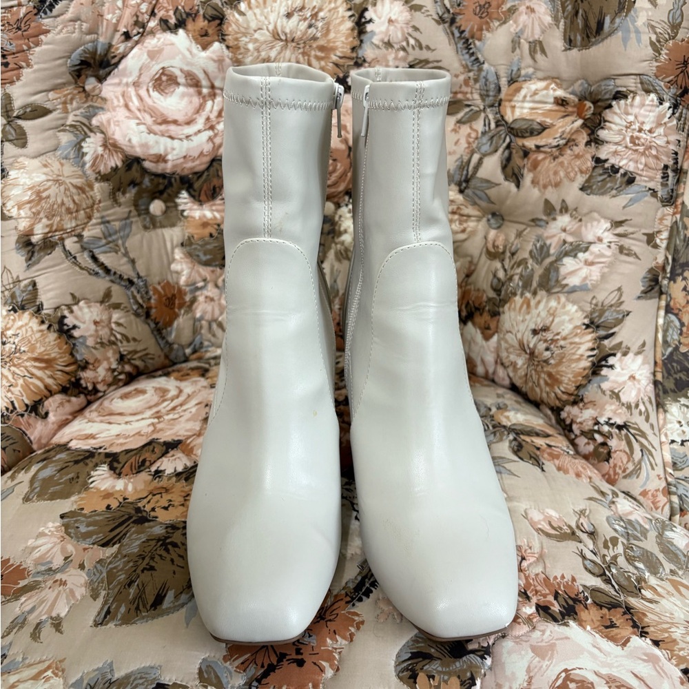 Target Cream Ankle Boots